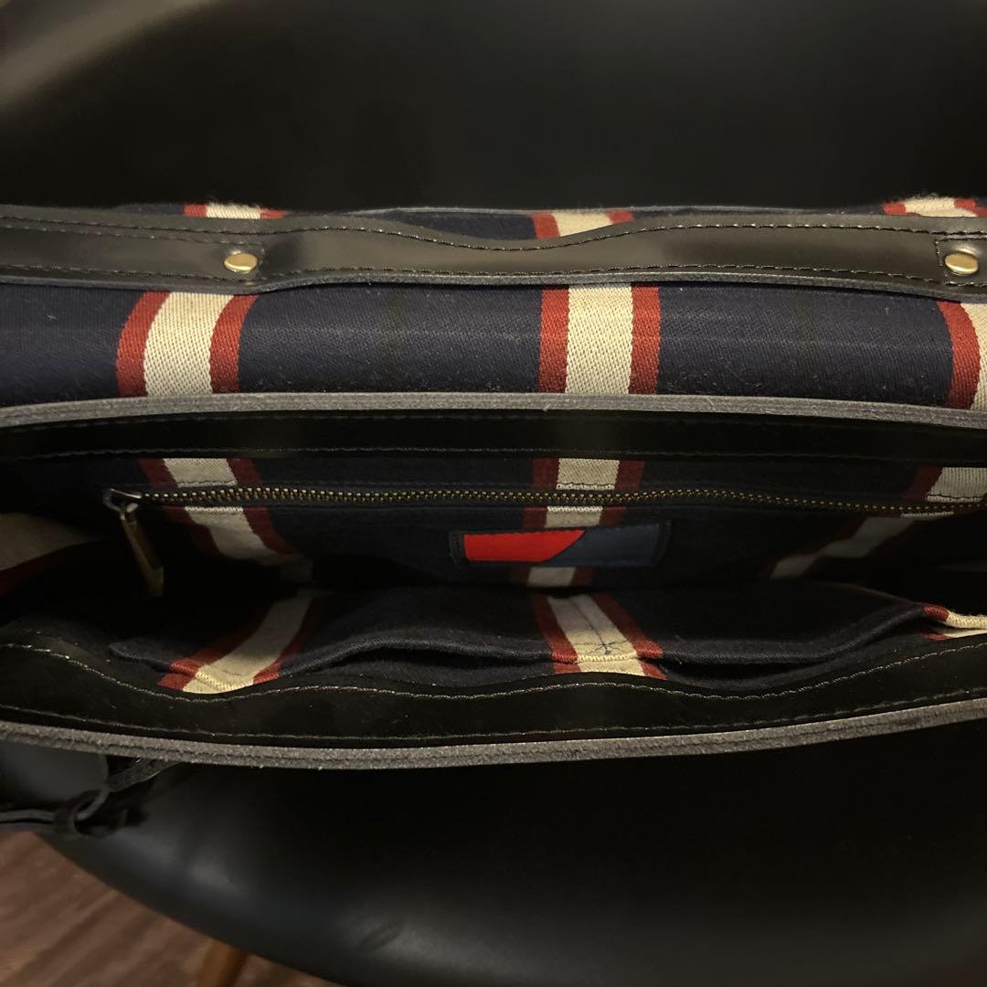 オリジナルジョン　サッチェルバッグ　イギリス　学生御用達風