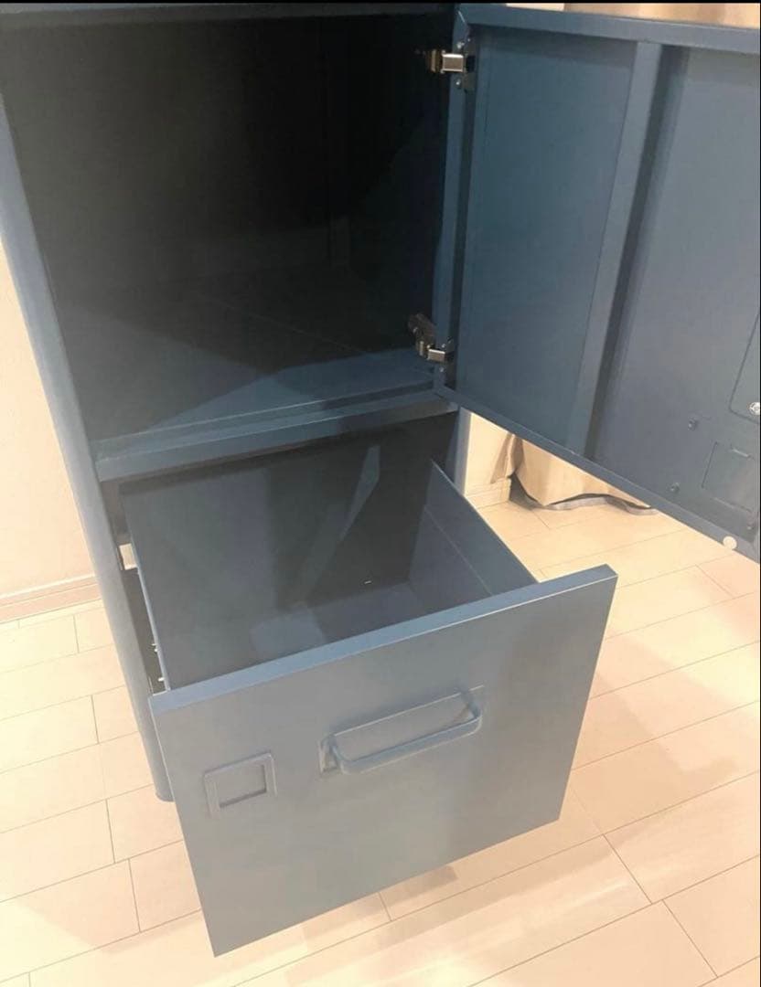 【美品】【廃盤カラー】イドーセン IKEA 4段キャビネット ラス1