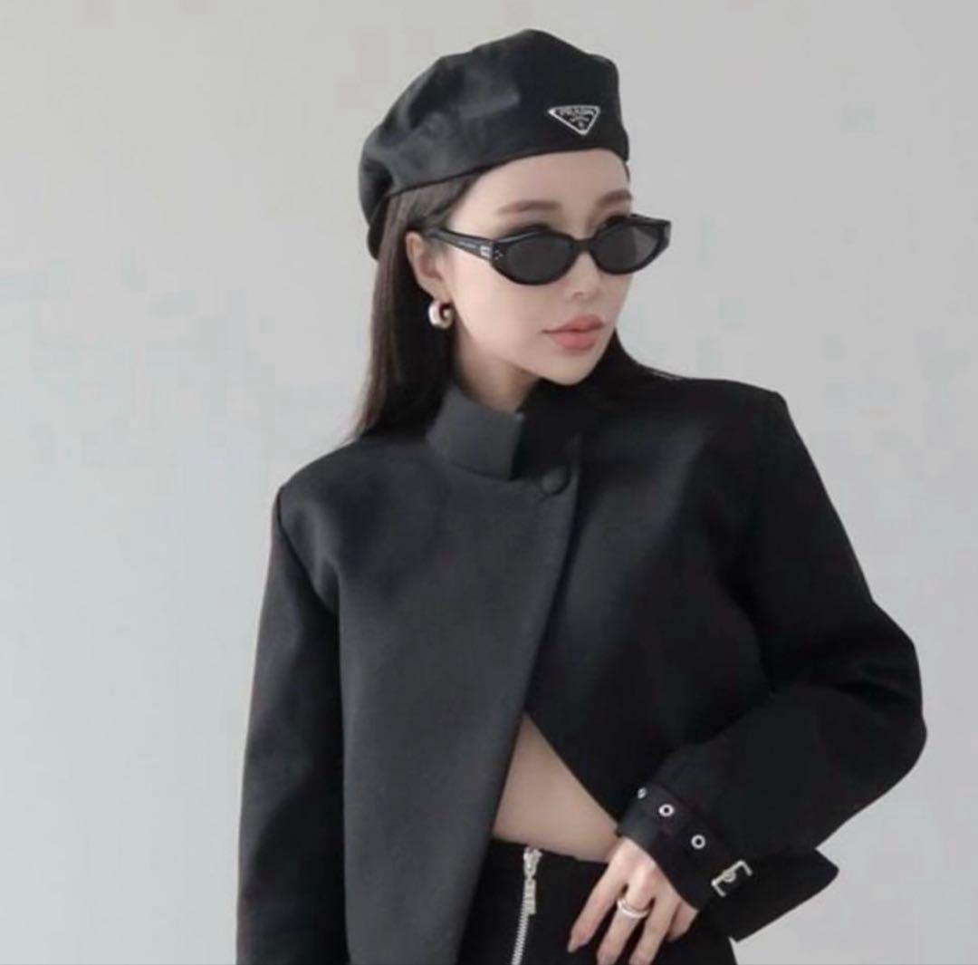 美品【PRADA】プラダ Re-Nylon ハット　キャスケット　ベレー帽