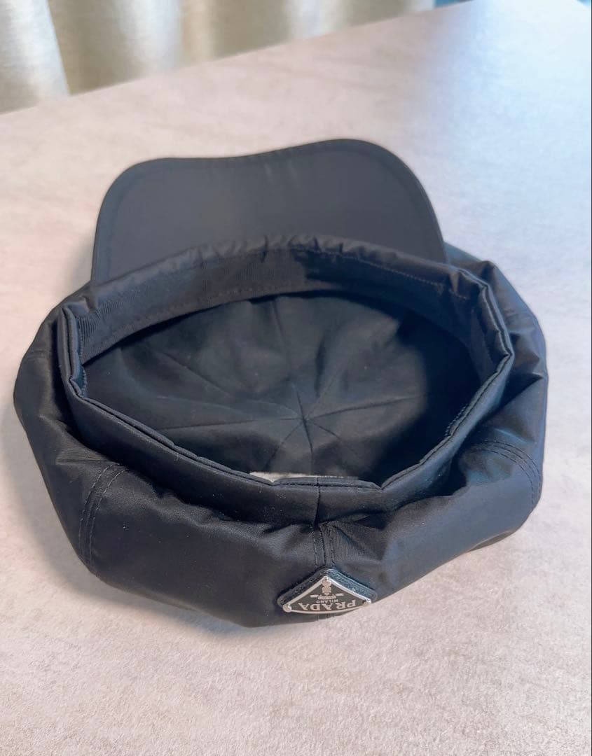美品【PRADA】プラダ Re-Nylon ハット　キャスケット　ベレー帽