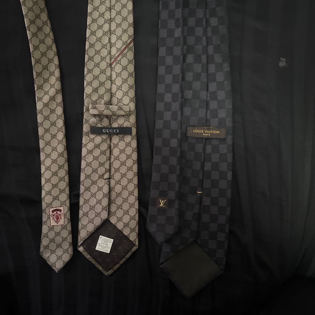 GUCCI & LOUIS VUITTON シルクネクタイセット