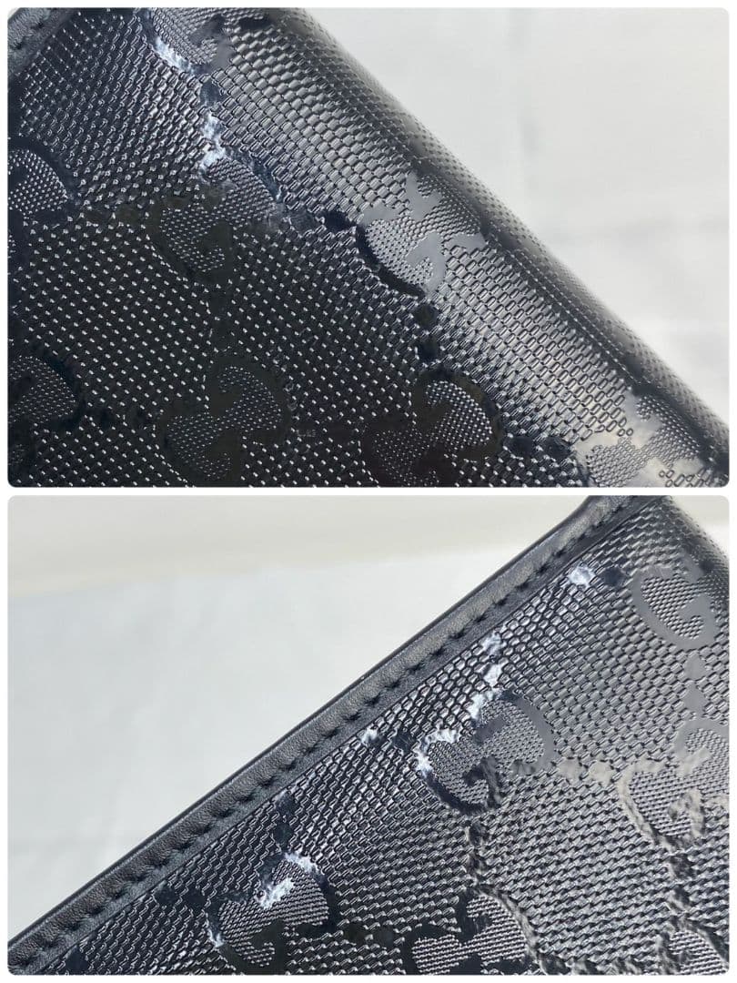 ✨️美品✨️ Gucci インプリメ 二つ折り財布 ブラック