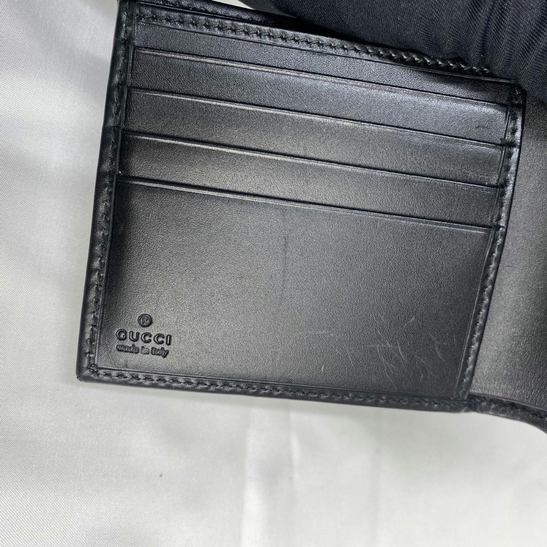 ✨️美品✨️ Gucci インプリメ 二つ折り財布 ブラック