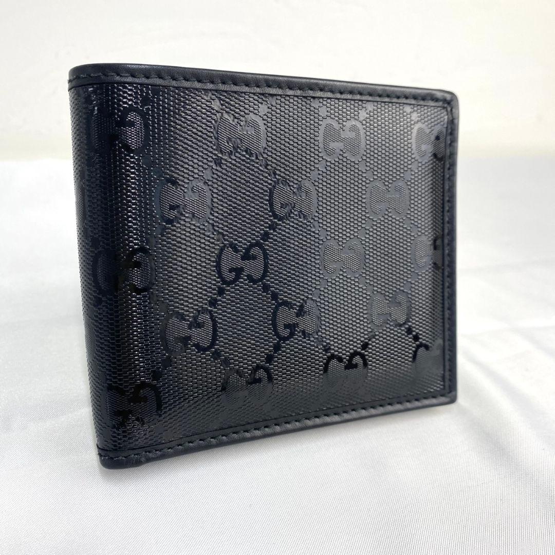 ✨️美品✨️ Gucci インプリメ 二つ折り財布 ブラック