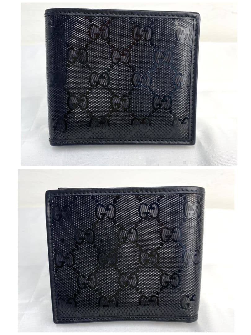 ✨️美品✨️ Gucci インプリメ 二つ折り財布 ブラック