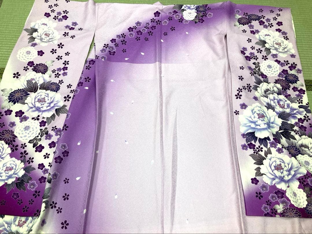 振袖 正絹 クール 薄紫