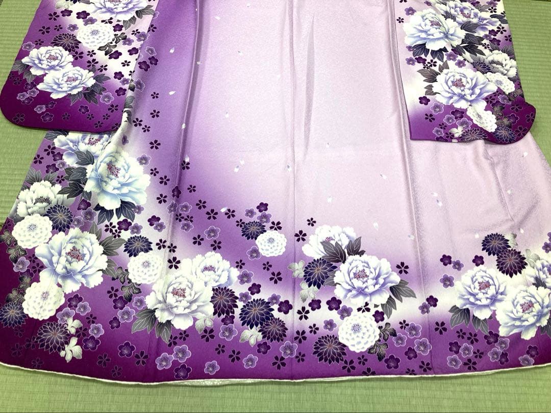 振袖 正絹 クール 薄紫