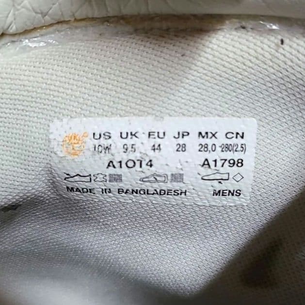 Timberland ホワイト ハイカットブーツ