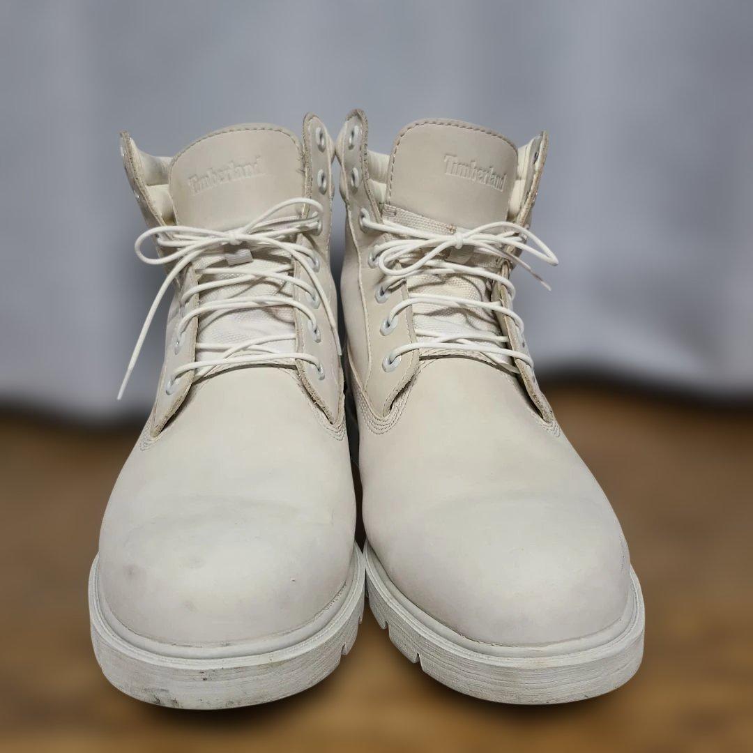 Timberland ホワイト ハイカットブーツ