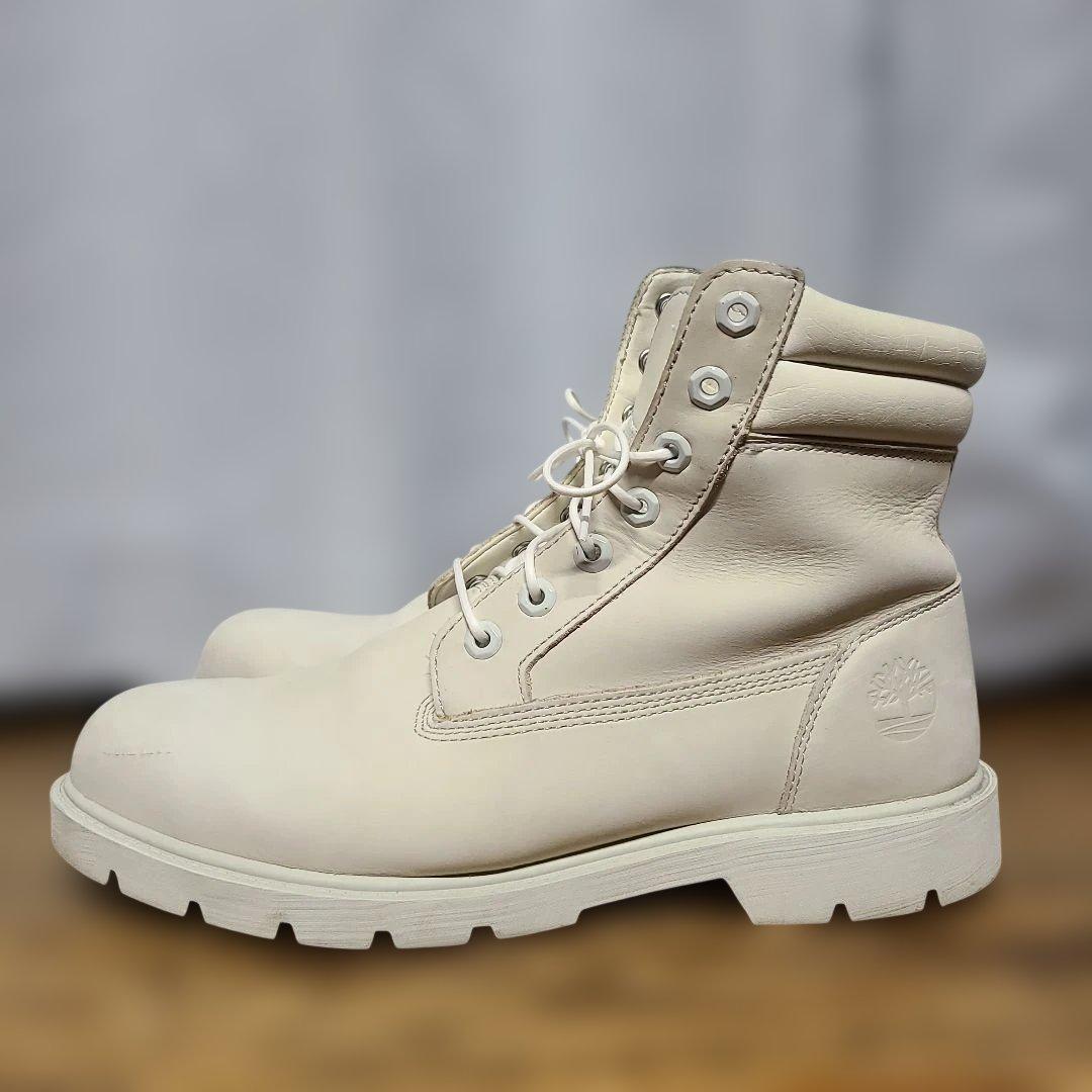 Timberland ホワイト ハイカットブーツ