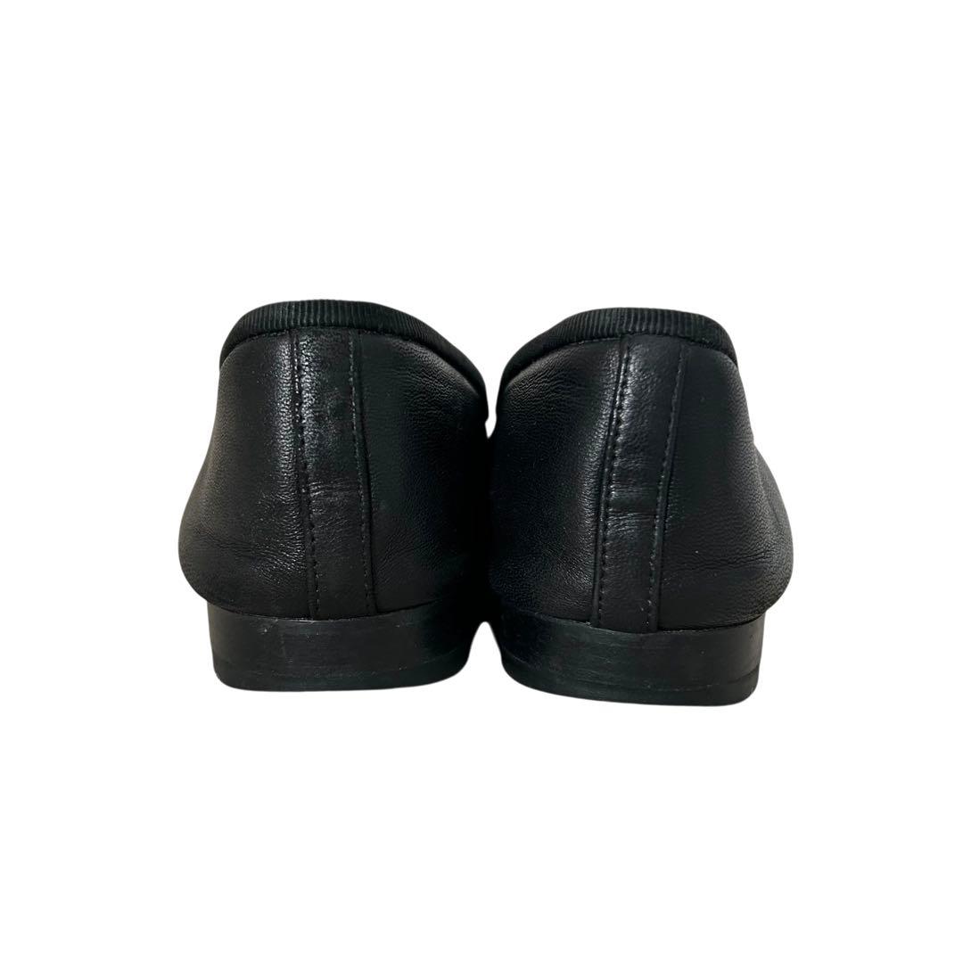 CHANEL シャネル フラットシューズ ココマーク 黒 23.5cm 36.5