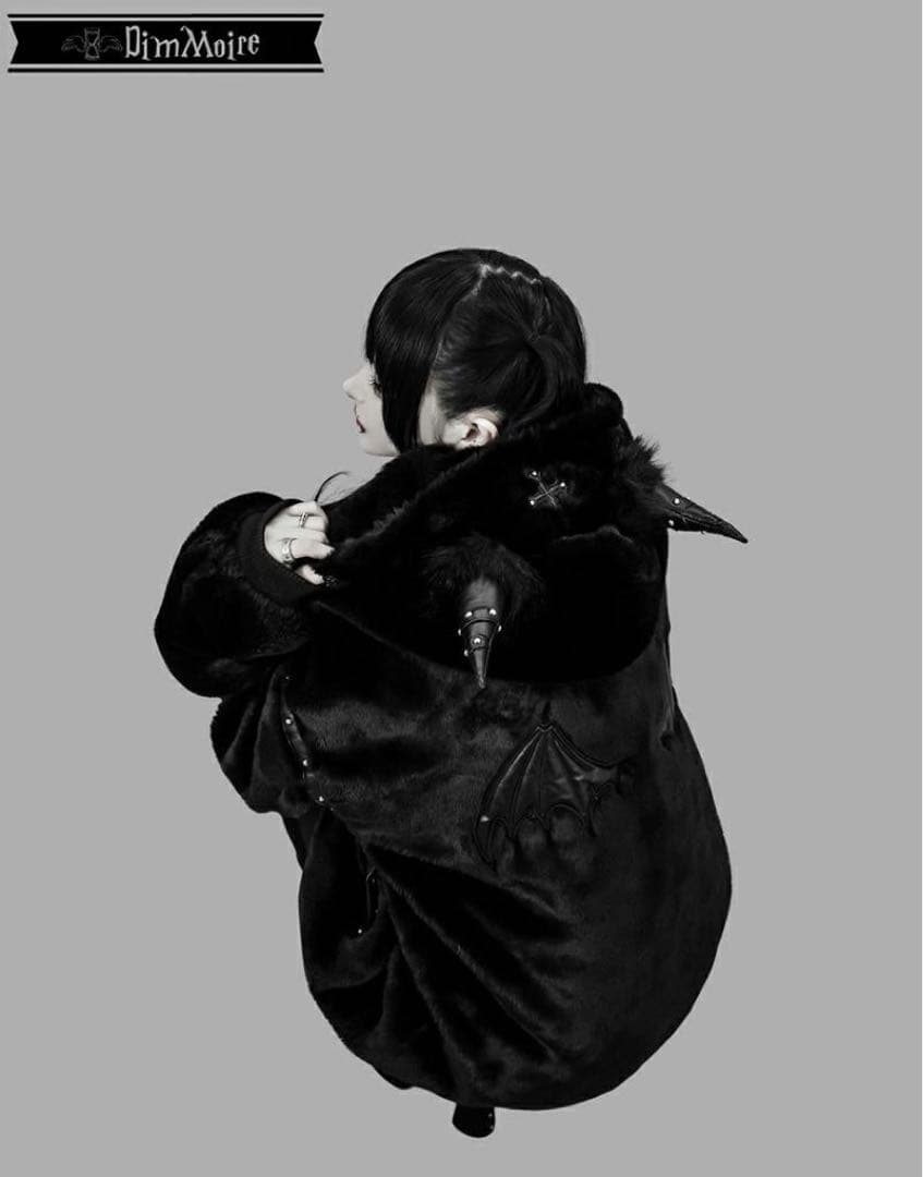 DimMoire【ディムモアール】BABY DEVILファーパーカーブラック新品