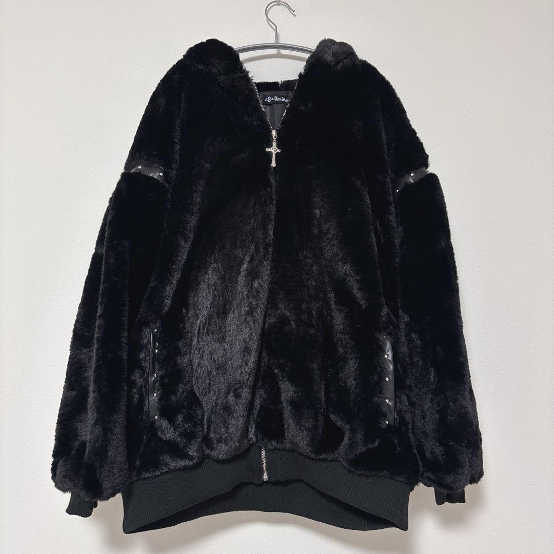 DimMoire【ディムモアール】BABY DEVILファーパーカーブラック新品