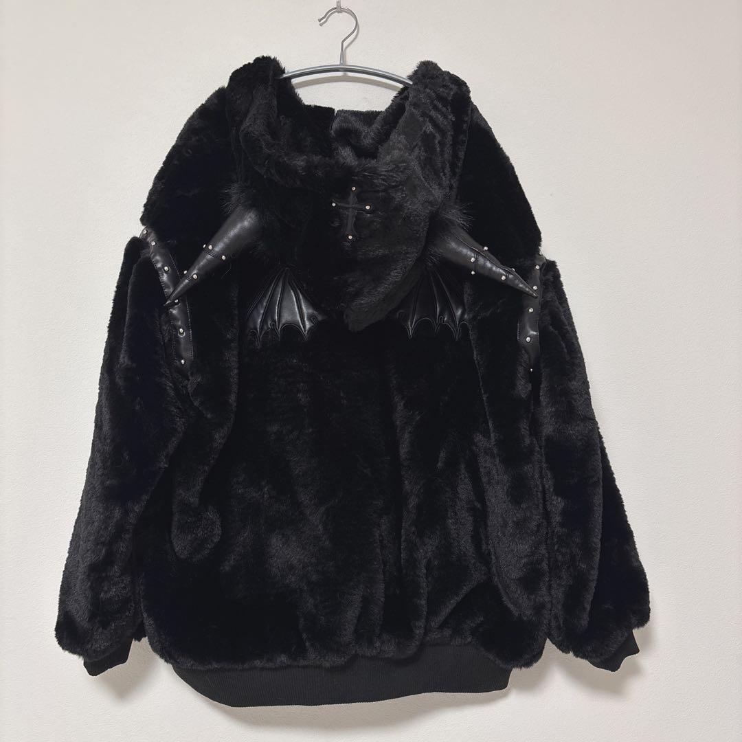 DimMoire【ディムモアール】BABY DEVILファーパーカーブラック新品