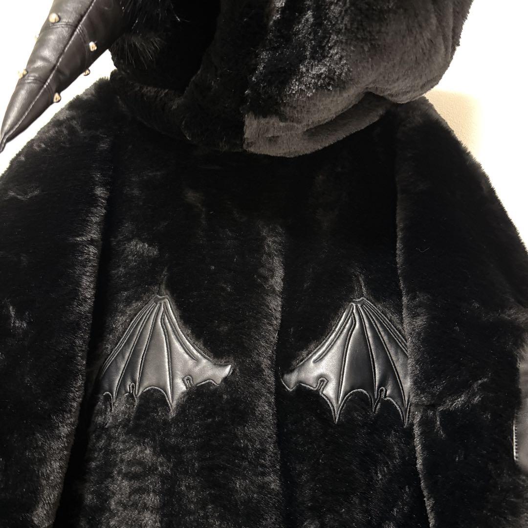 DimMoire【ディムモアール】BABY DEVILファーパーカーブラック新品