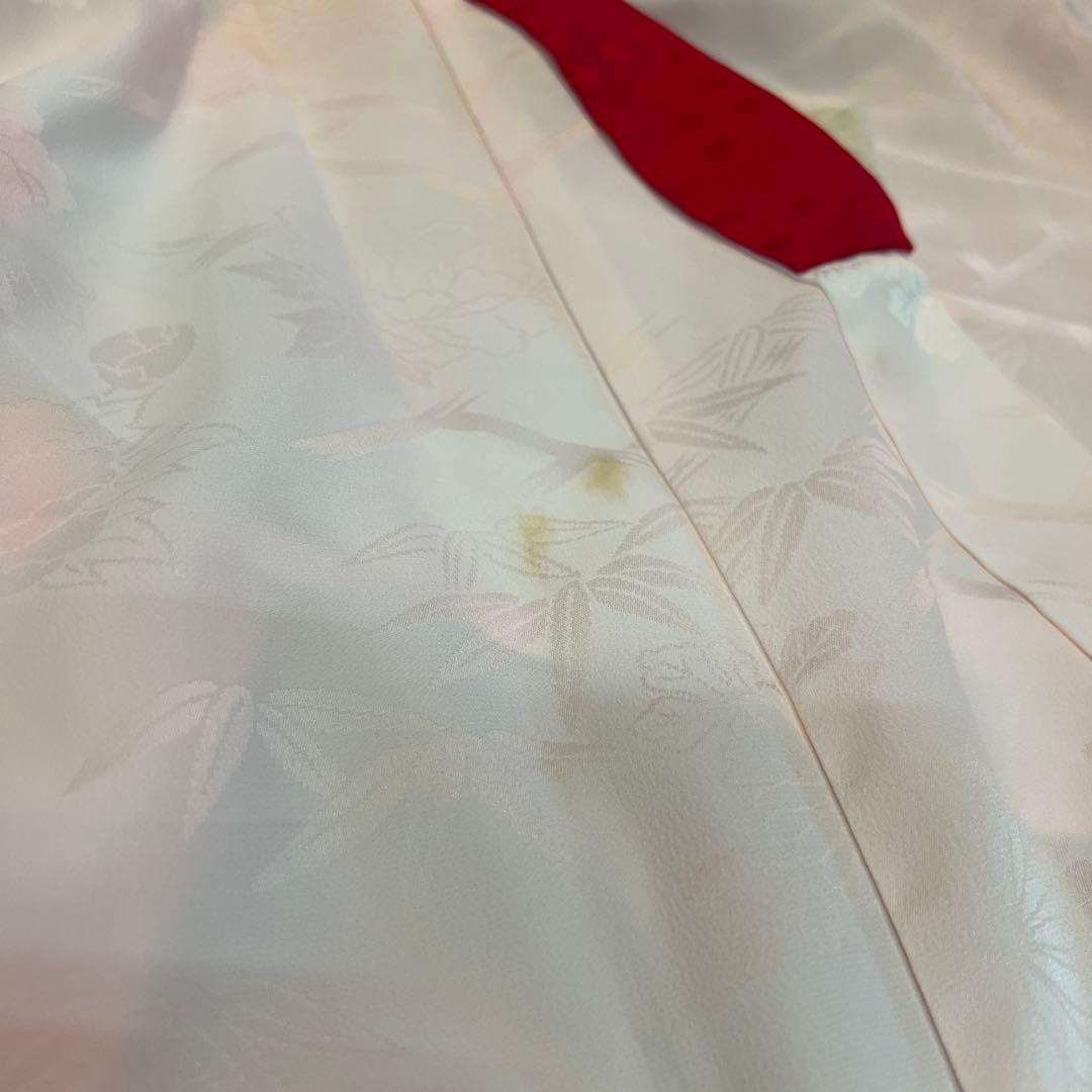 アンティーク 大正ロマン 七五三 七歳 着物 作り帯 小物一式 フルセット 白