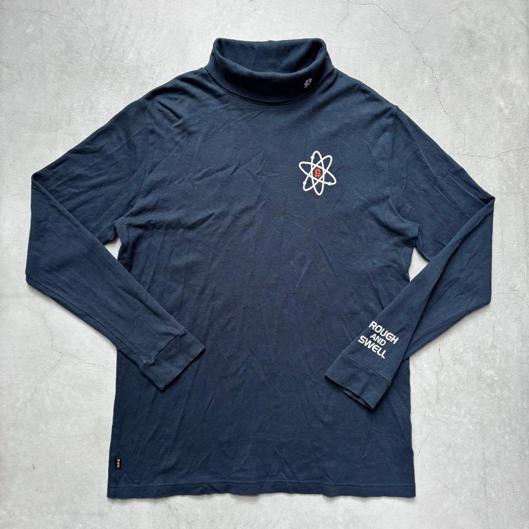 rough&swell ラフアンドスウェル タートルネック長袖シャツ ロゴ刺繍