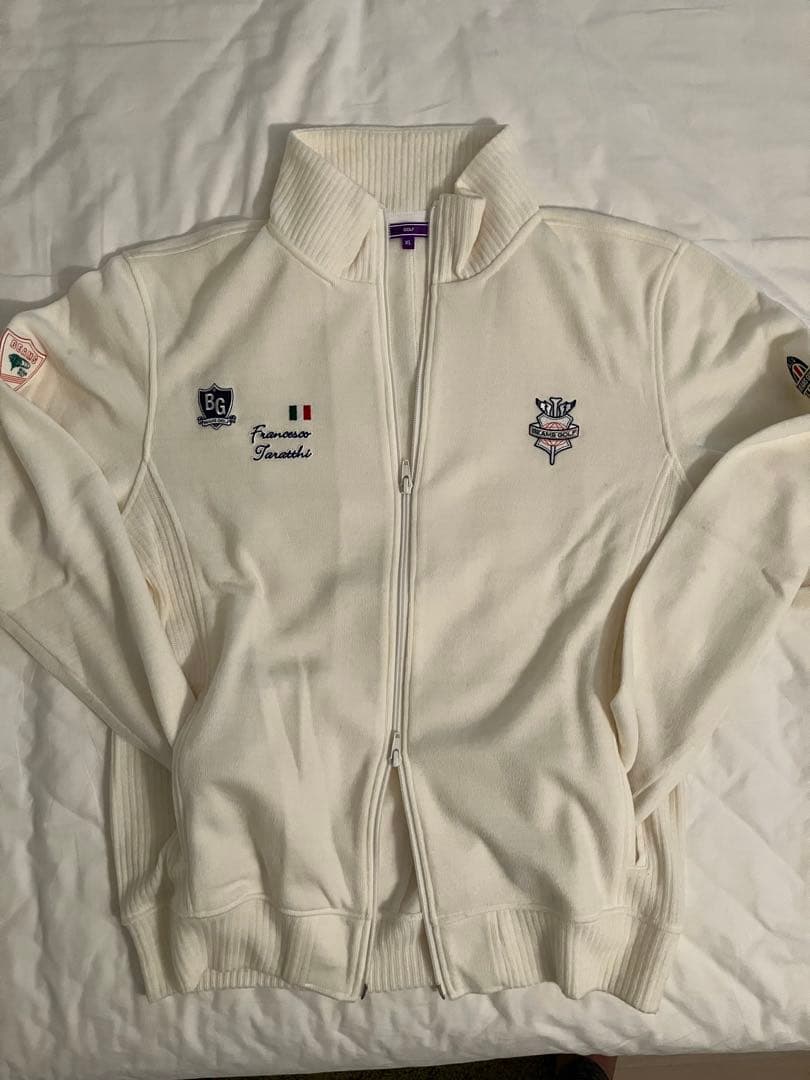 BEAMS GOLF ニットジャケット ホワイト