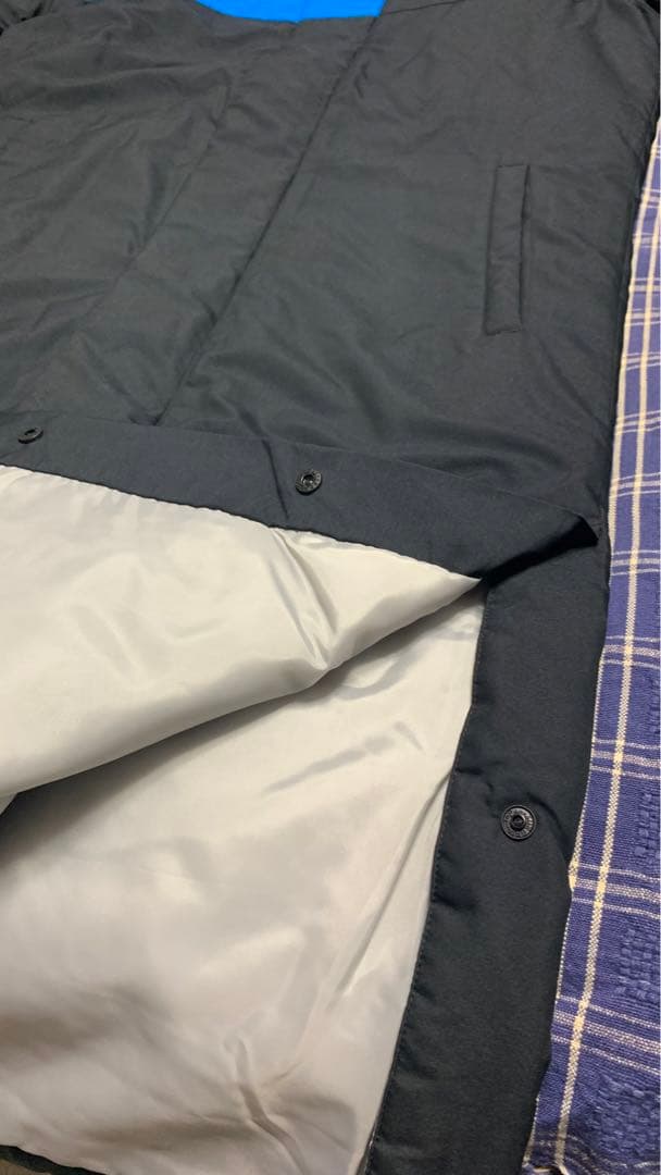 新品　arena ベンチコート ロング 青/黒　ARN6330 サイズS