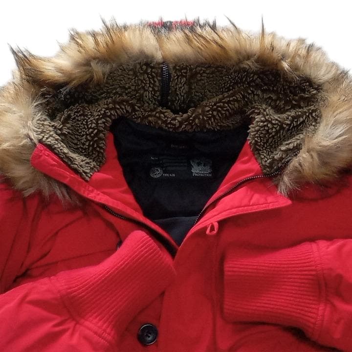 美品 DIESEL ディーゼル N-2B フライトジャケット L 赤 国内正規品