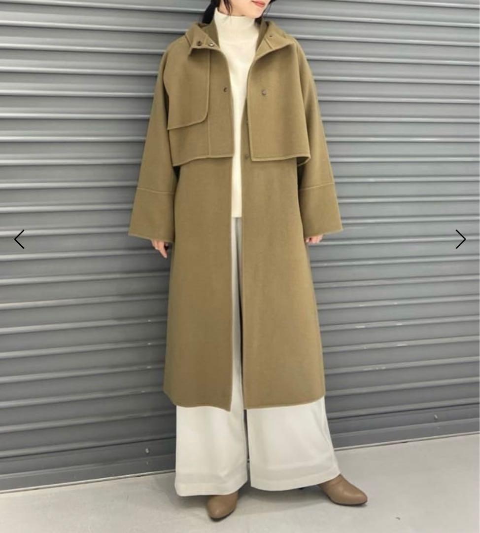 ヤマダヤ　Aga アーガ　ダブルメルトン3wayコート　ウール90