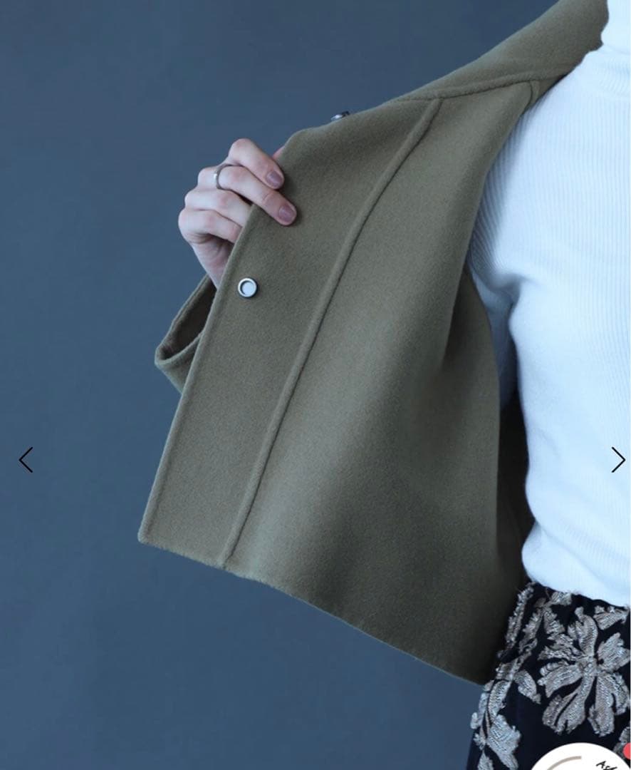 ヤマダヤ　Aga アーガ　ダブルメルトン3wayコート　ウール90