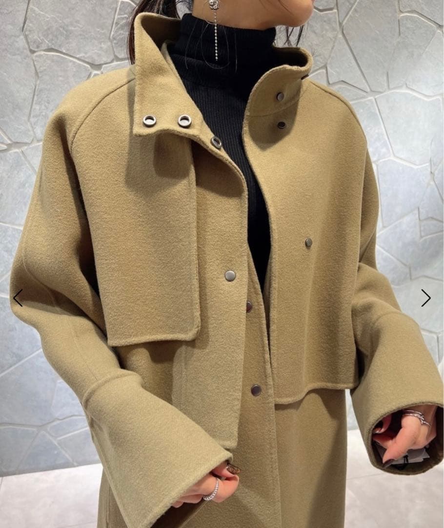 ヤマダヤ　Aga アーガ　ダブルメルトン3wayコート　ウール90