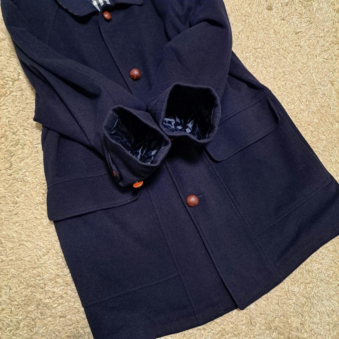 BURBERRY　バーバリー　カシミヤ混　コート　クルミボタン