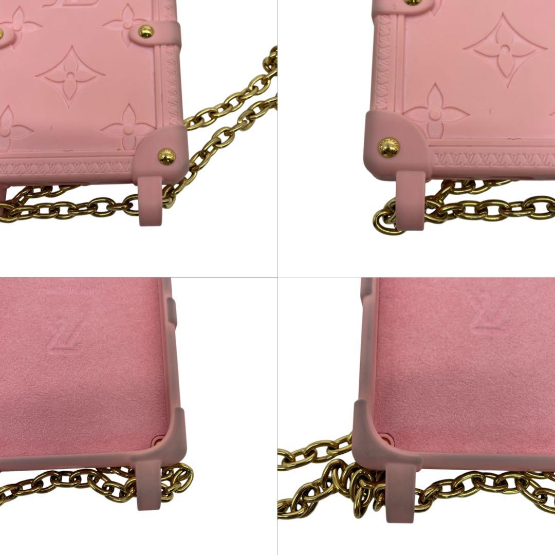 ルイヴィトン iPhone14Proケース リ トランク モノグラム チェーン