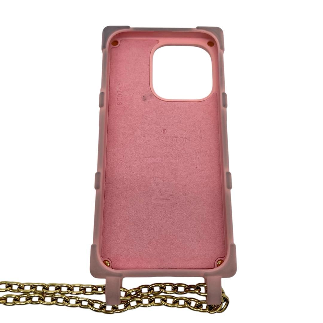 ルイヴィトン iPhone14Proケース リ トランク モノグラム チェーン