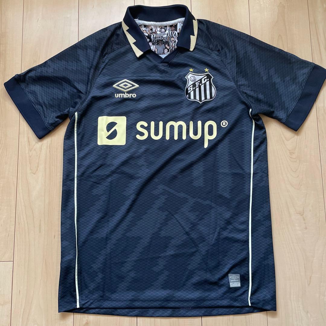 サントスFC 背番号10 半袖アウェイユニフォームM 襟付き