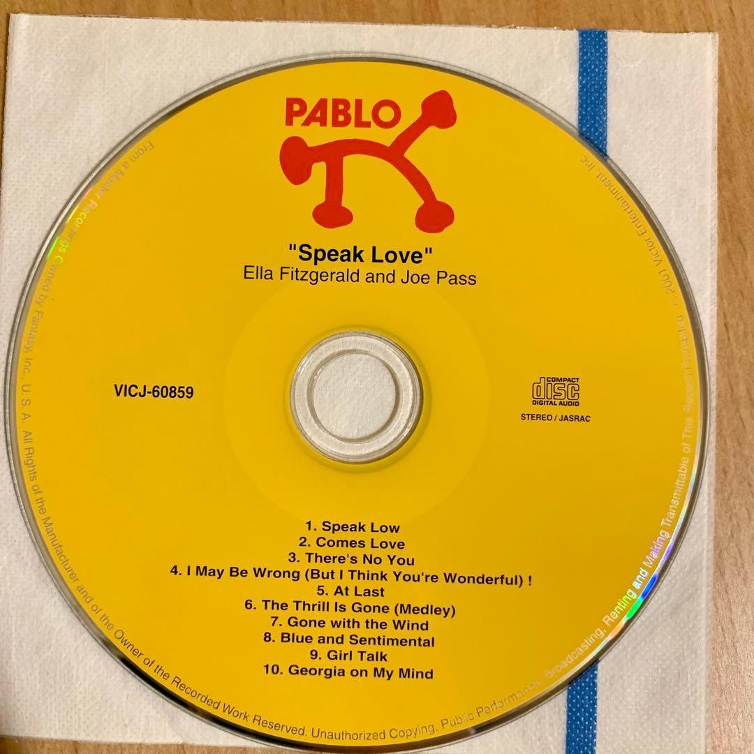 ELLA FITZGERALD＆JOE PASS／Speak Love 紙ジャケ