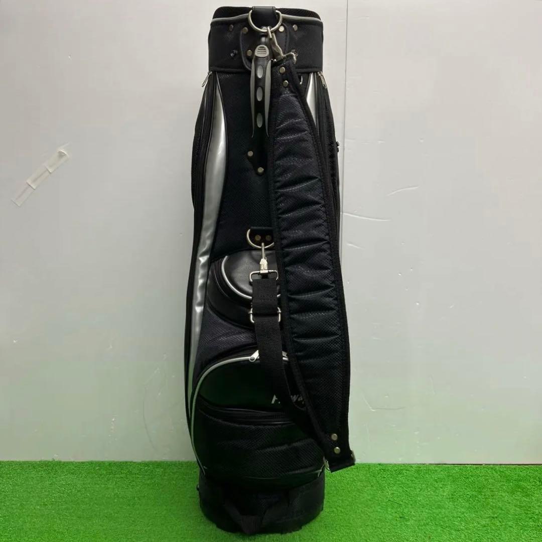 Fitway フィットウェイ　8インチ　ブラック　ゴルフバッグ　メンズ　中古品