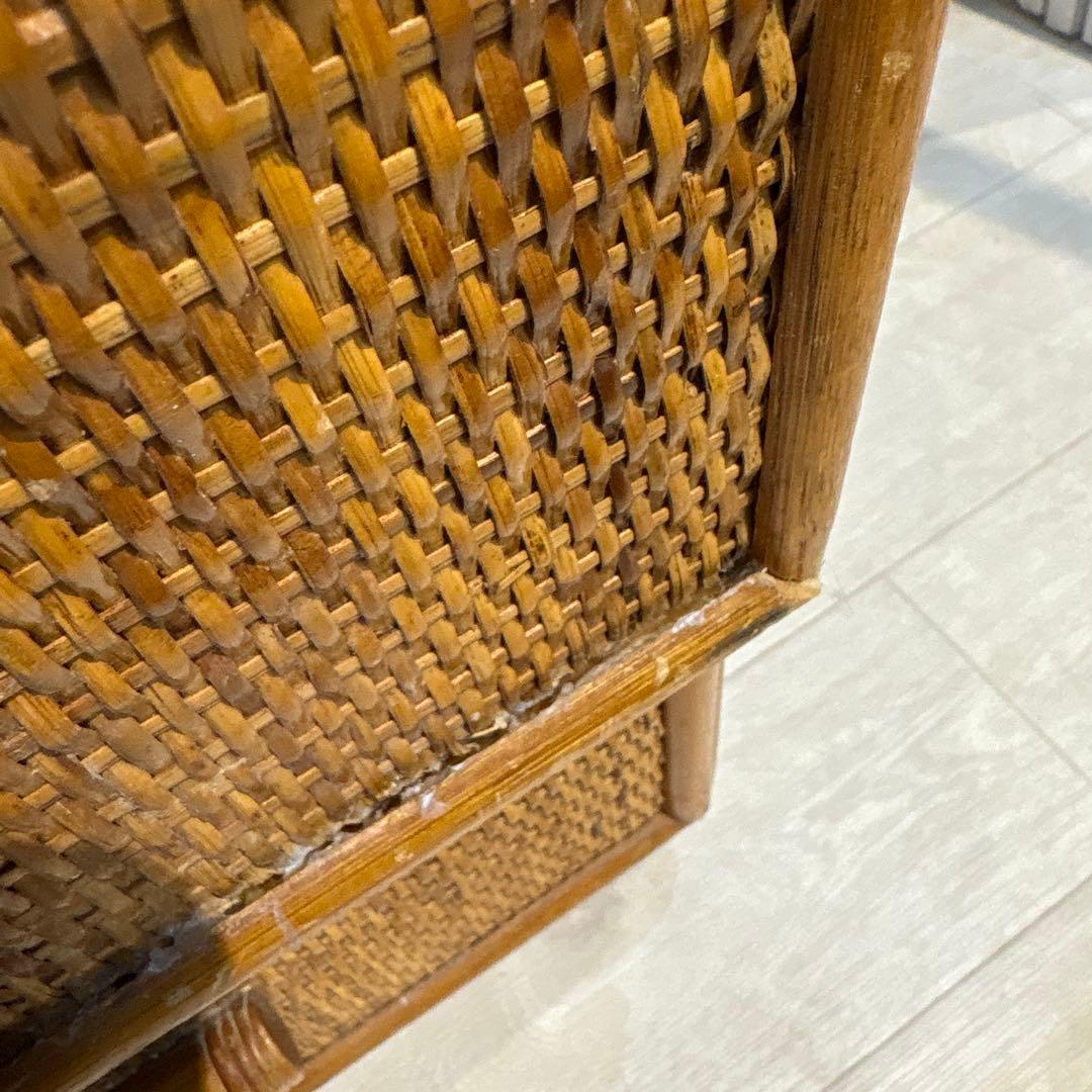 ラタン製シンプルチェスト 6引き出し