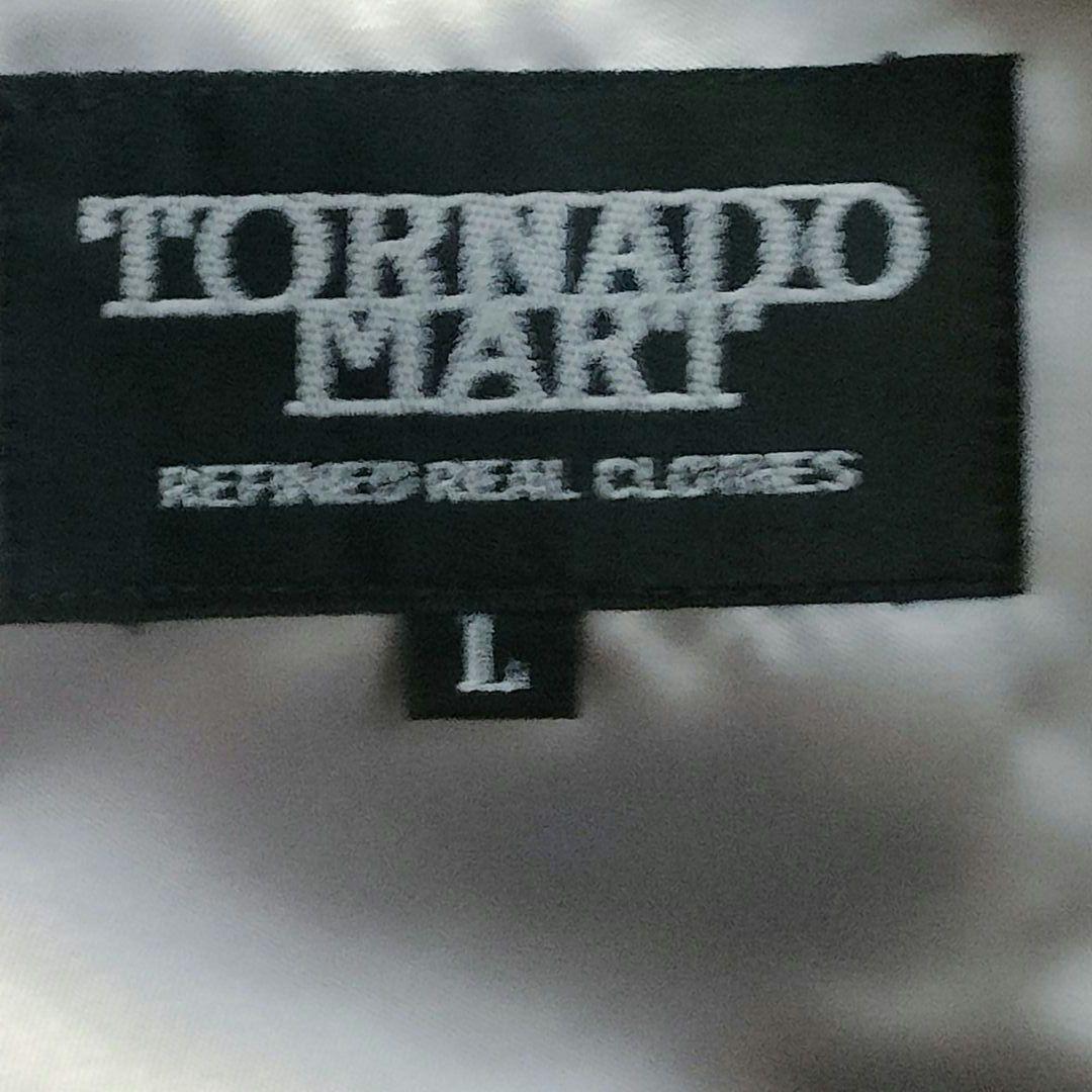 トルネードマート セットアップ ベルボトム ジオメトリック柄 ブラック L