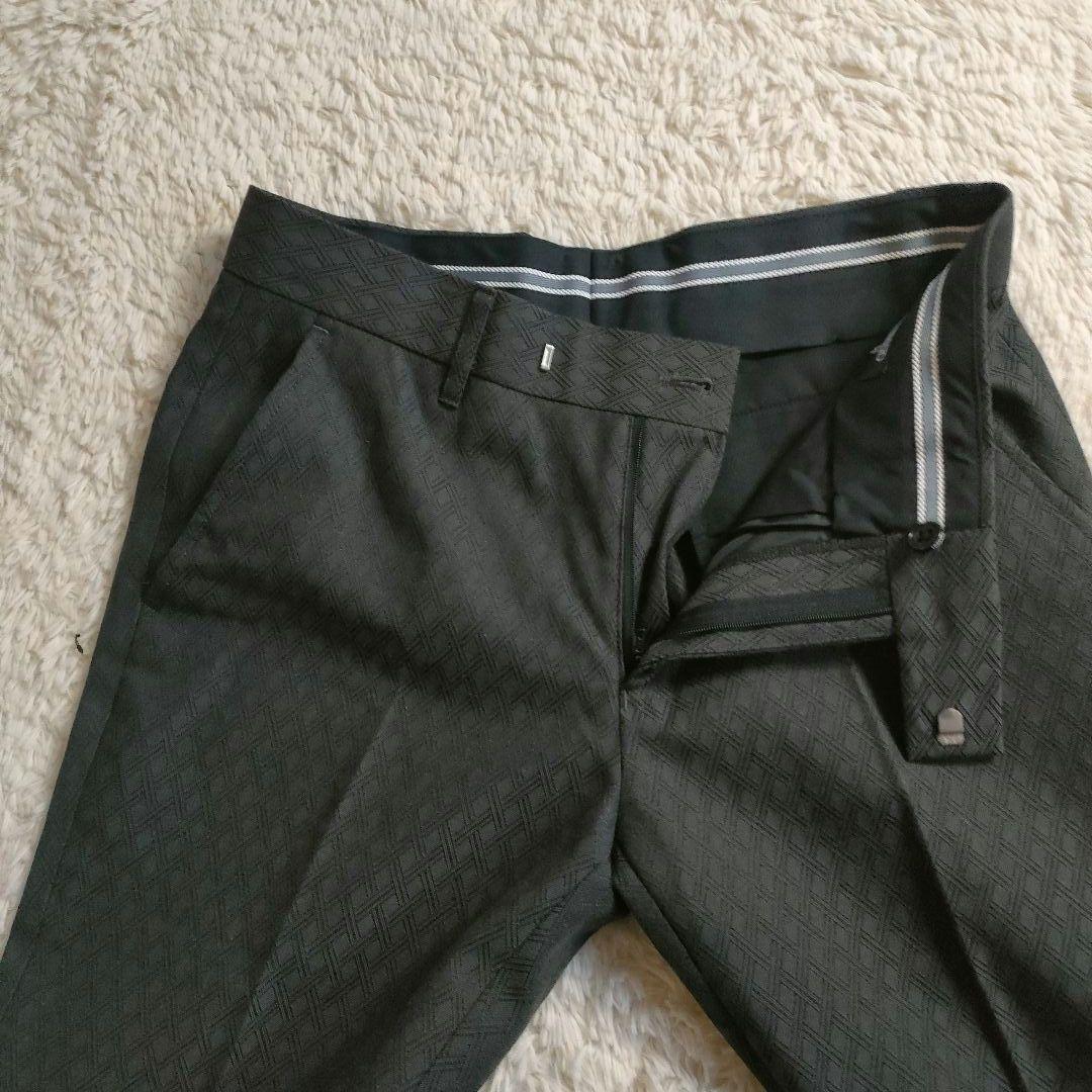 トルネードマート セットアップ ベルボトム ジオメトリック柄 ブラック L