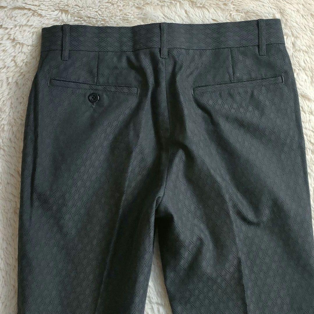 トルネードマート セットアップ ベルボトム ジオメトリック柄 ブラック L