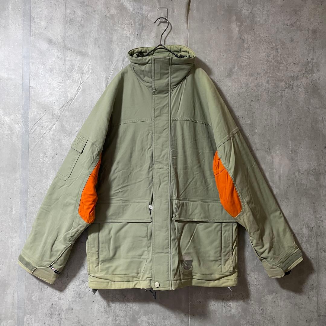 Burtonバートンスキーウェアスノーボードジャケットブルゾンベージュオレンジ