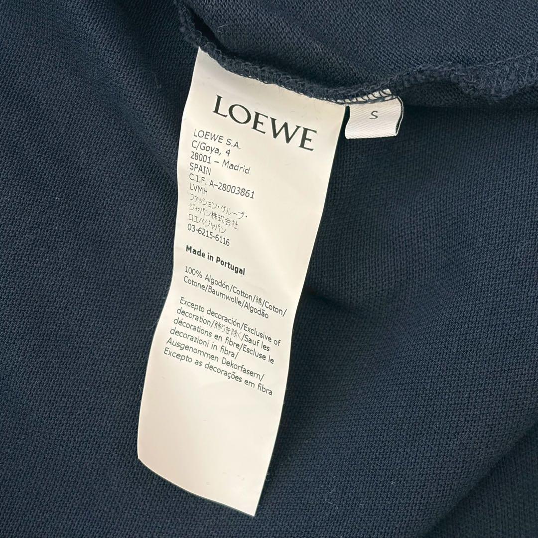 美品 ロエベ 近年モデル L相当 ロゴ ポロシャツ アナグラム オーバーサイズ