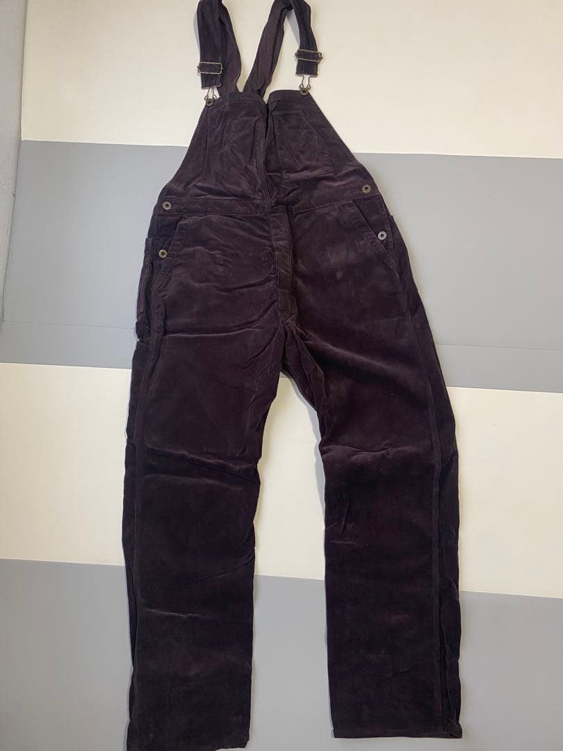 LENO&CO コーデュロイ サロペット ダークブラウン　オーバーオール　03