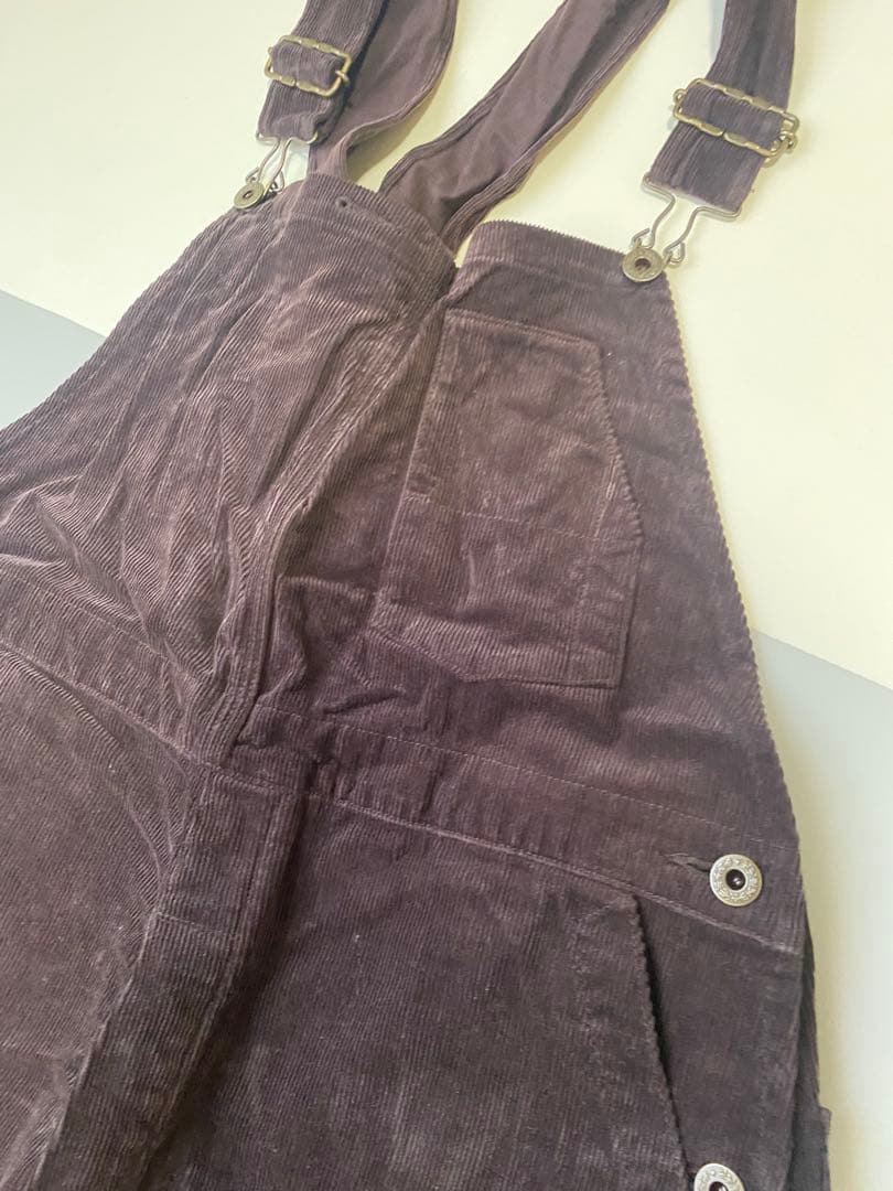 LENO&CO コーデュロイ サロペット ダークブラウン　オーバーオール　03