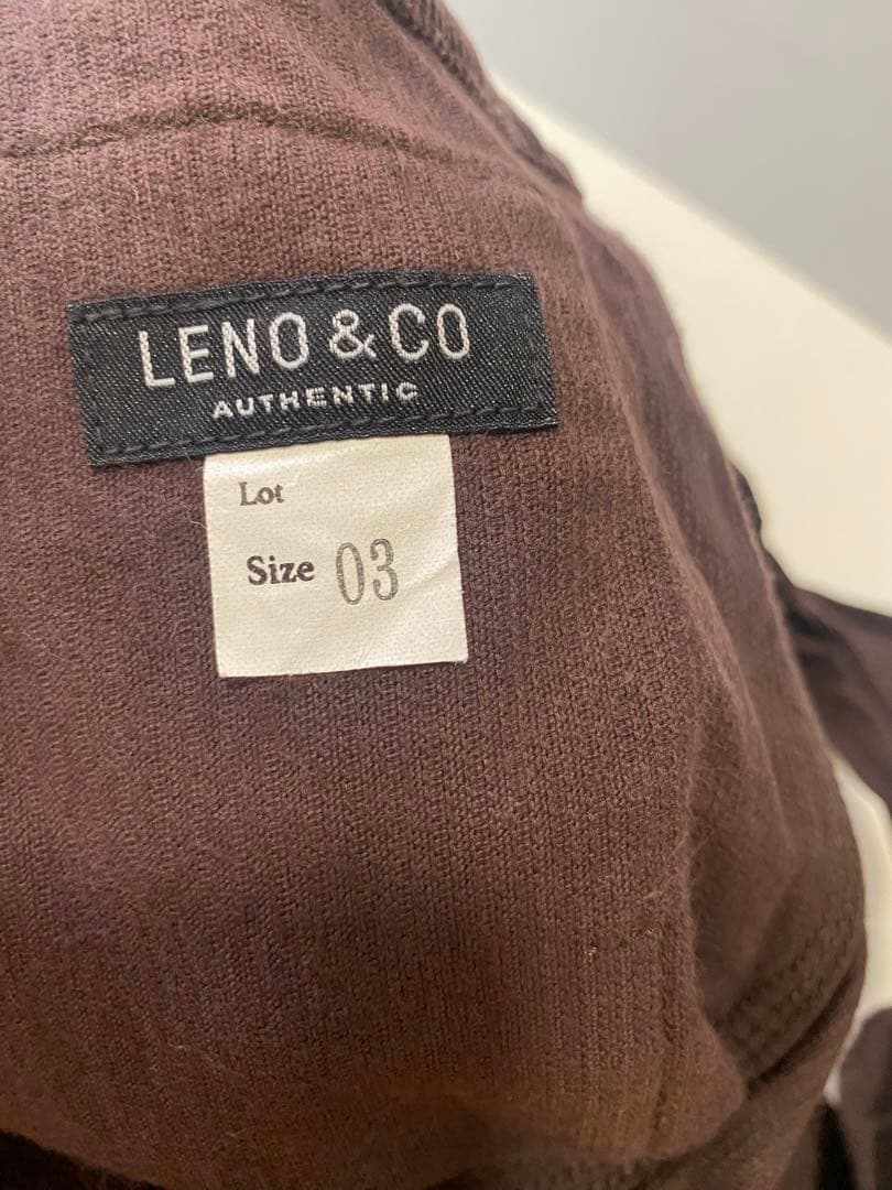 LENO&CO コーデュロイ サロペット ダークブラウン　オーバーオール　03