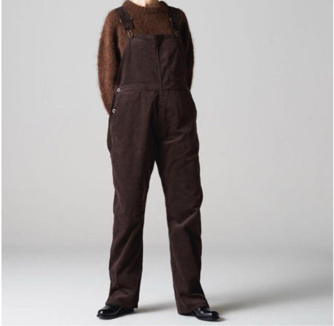 LENO&CO コーデュロイ サロペット ダークブラウン　オーバーオール　03