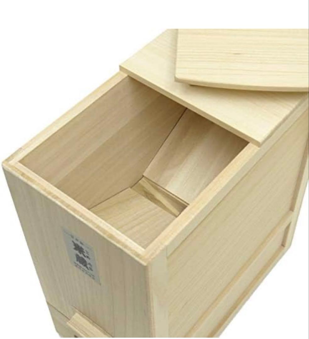 【美品・1ヶ月使用】竹本木箱店 総桐 計量米びつ 30kg用 日本製
