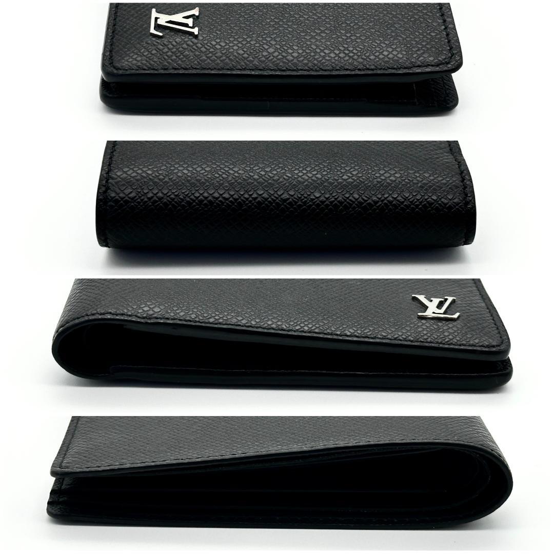 【極美品】ルイヴィトン　タイガ　ポルトフォイユ　ミュルティプル　メンズ　折財布