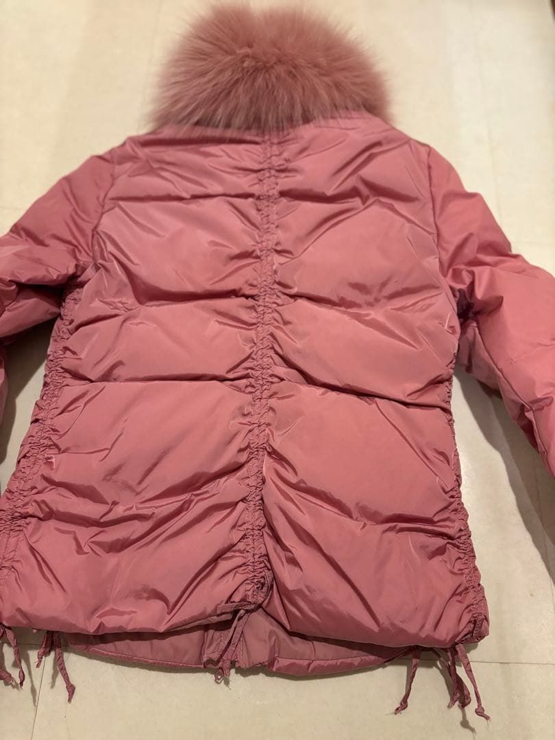 Anna Molinari ファー付きダウン　ピンク　ブルマリン定価30万