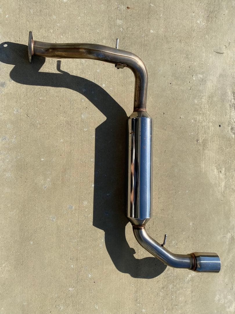 シビック　EF系　フジツボ　車検対応　ステンレス製ポリッシュマフラー