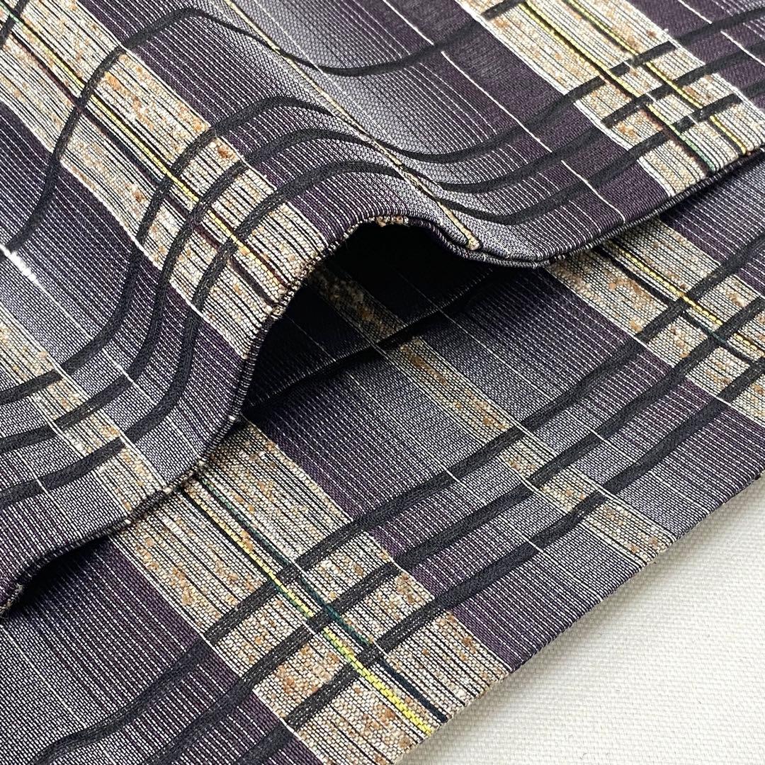 商談中⭐︎O0347 新品 単衣 夏向き 藤本仁謹製 正絹 名古屋帯