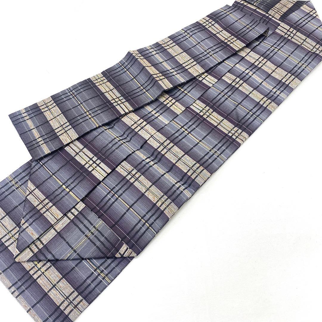 商談中⭐︎O0347 新品 単衣 夏向き 藤本仁謹製 正絹 名古屋帯