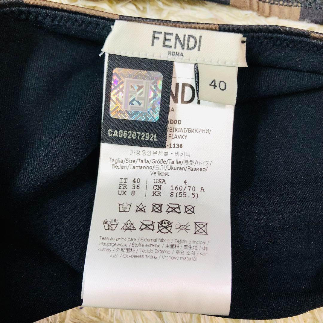 未使用タグ付✨フェンディ 水着 ズッカ FFロゴ ペカン カーキ×ブラック M